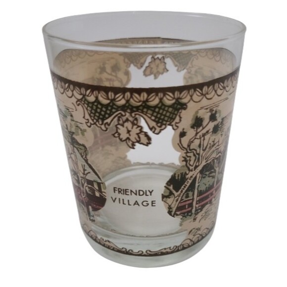 Johnson Brothers Other - Vintage Johnson Brothers Friendly Village Glass 4" x 3" Brown Cream